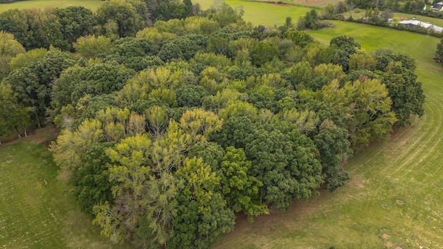 aerial view featuring a rural view