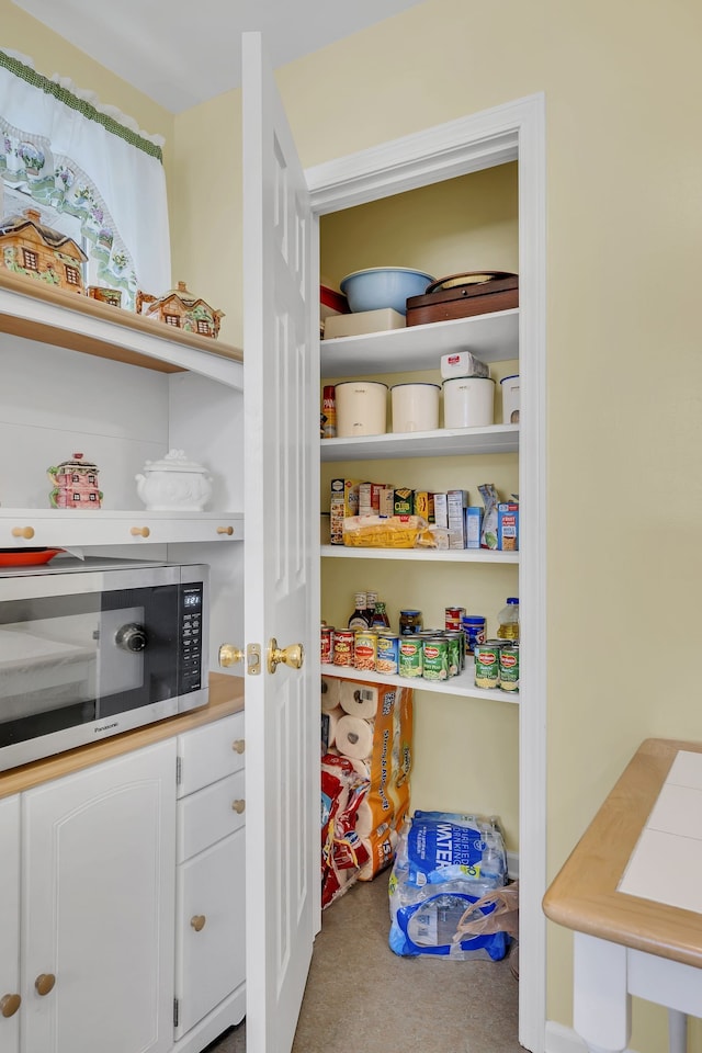 view of pantry