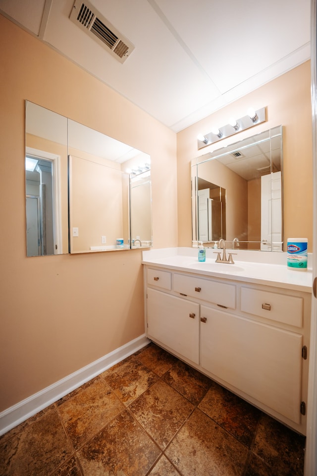 bathroom featuring vanity