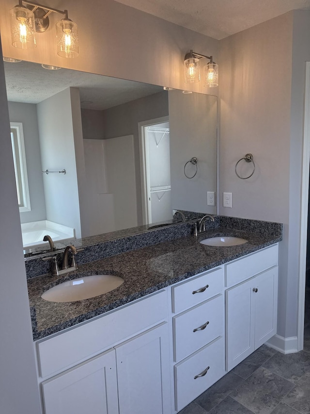 3261 Volta Rd, Christiana, TN 37037 - full bath featuring double vanity, a tub, and baseboards