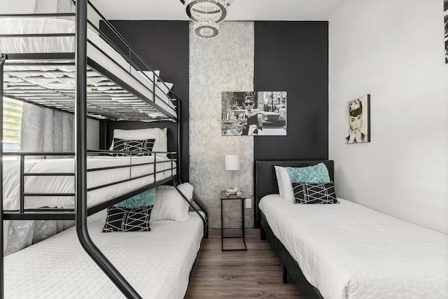 bedroom featuring hardwood / wood-style floors