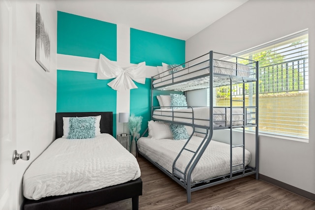 bedroom featuring hardwood / wood-style floors