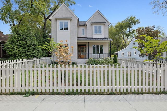 view of front of house featuring covered porch