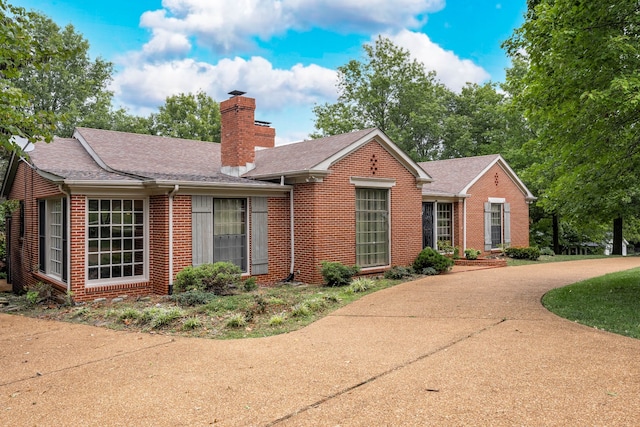 view of ranch-style home