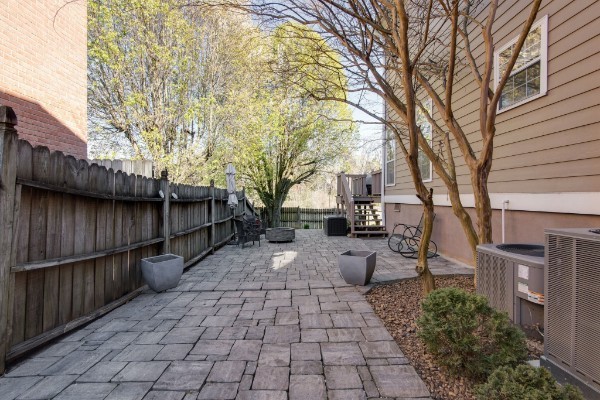 view of patio featuring cooling unit