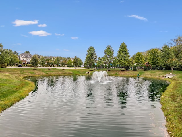 view of water feature