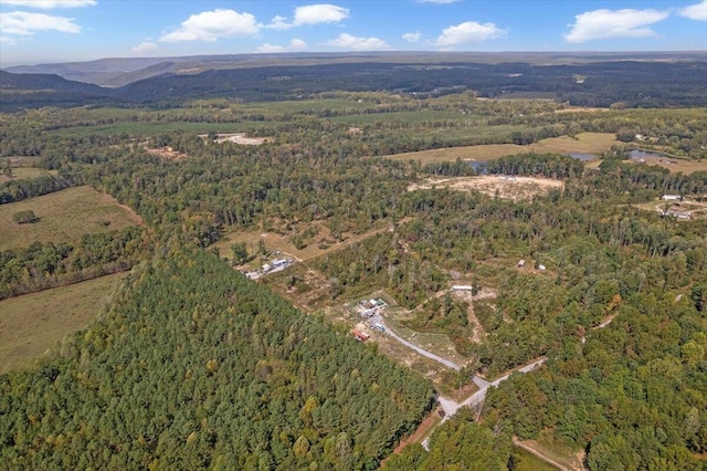 aerial view featuring a mountain view