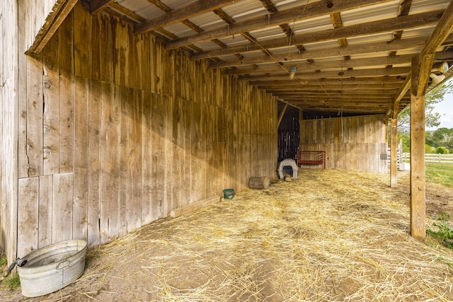 view of horse barn