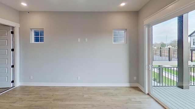 661 Gustaf Dr, Whites Creek, TN 37189 - spare room with light wood-style flooring, recessed lighting, and baseboards