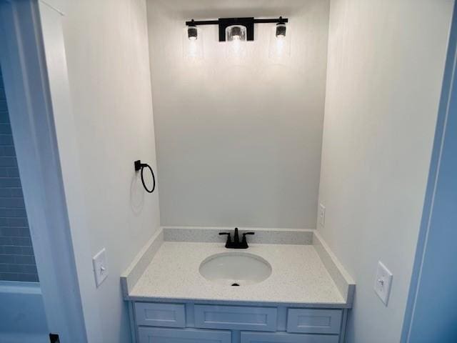 full bathroom with vanity