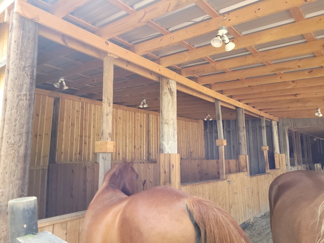 view of horse barn