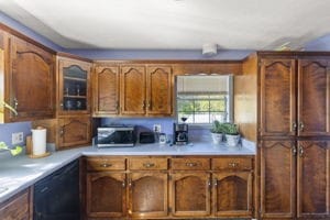 kitchen with black dishwasher