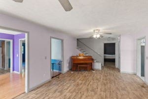 interior space with light wood-type flooring