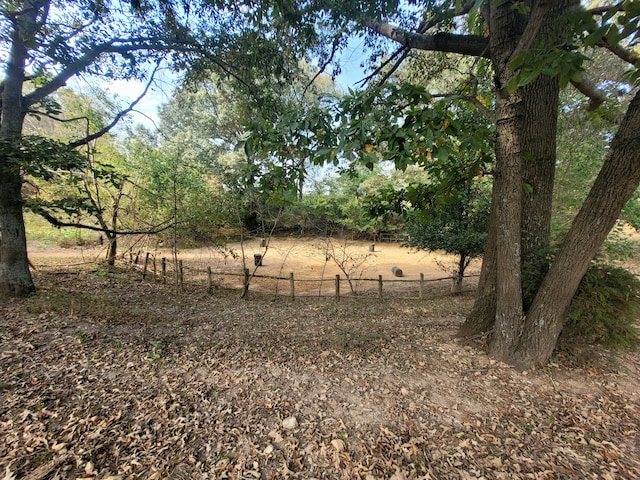 view of landscape featuring a rural view