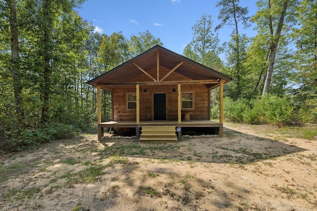 view of front of home featuring covered porch