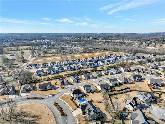 bird's eye view featuring a residential view