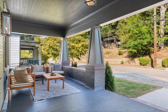 view of patio featuring outdoor lounge area