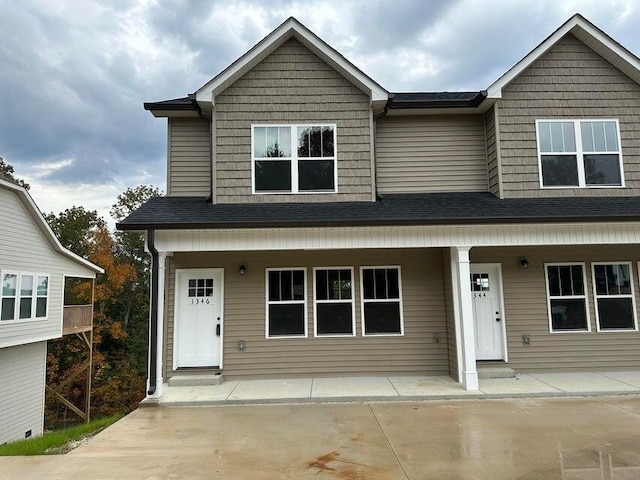 view of front of house with covered porch