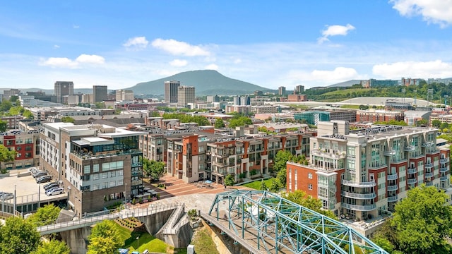 view of city featuring a mountain view