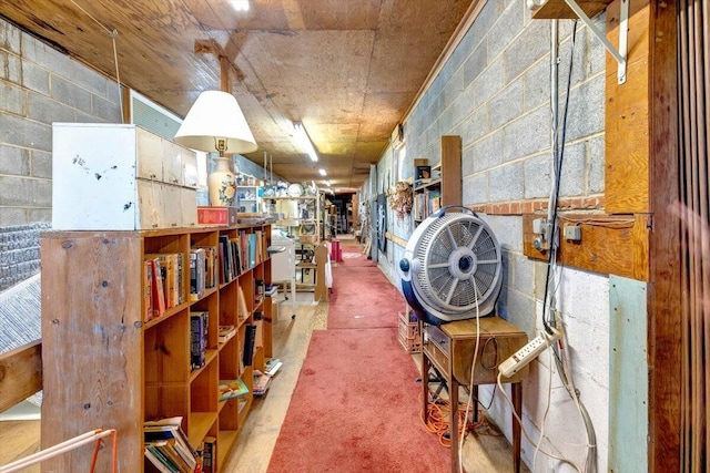 misc room featuring concrete flooring