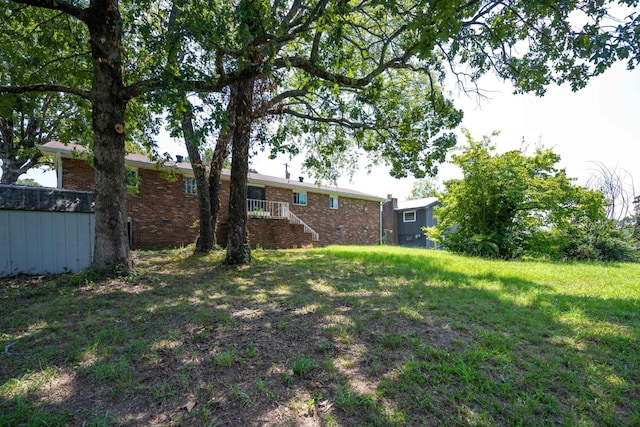 4803 Cordelia Ln, Chattanooga, TN 37416 - view of green lawn featuring an outbuilding