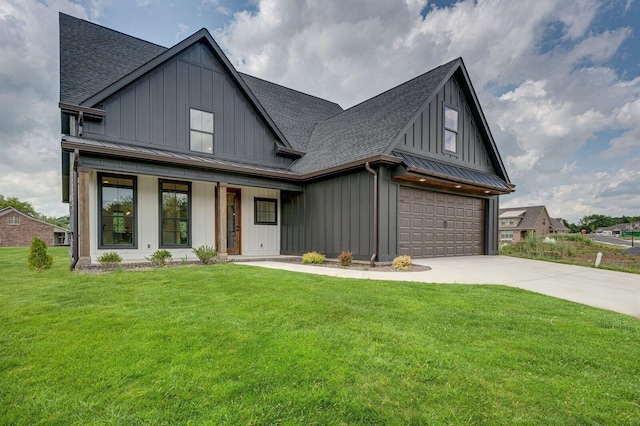 111 Arthur Ln, Cleveland, TN 37312 - modern inspired farmhouse with a standing seam roof, board and batten siding, and roof with shingles