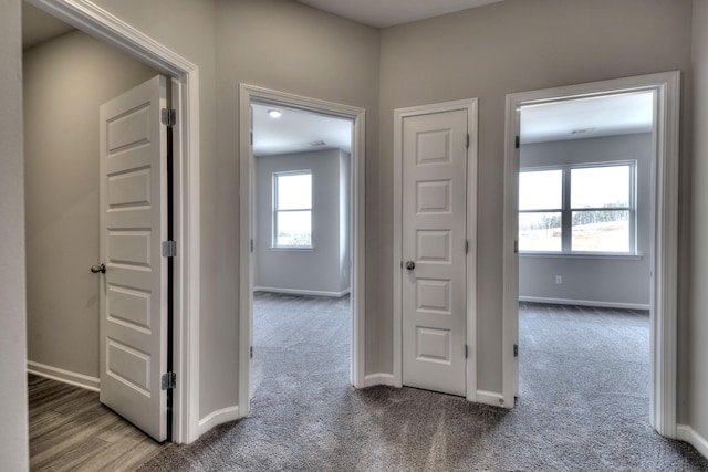 corridor with carpet