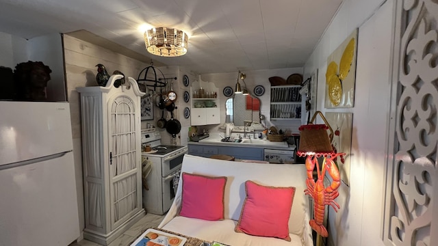 kitchen with white appliances