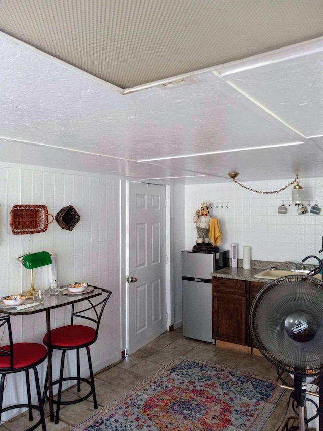 dining room with sink