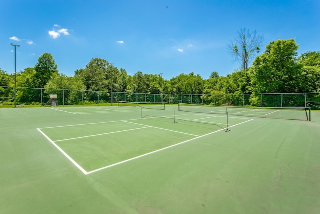 view of tennis court