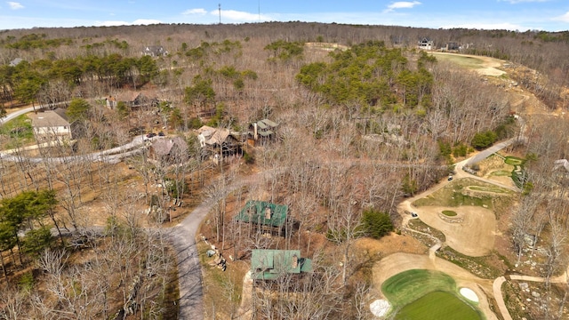 835 Rushing Water Trl, Rising Fawn, GA 30738 - aerial view of property and surrounding area featuring a local golf course and a forest