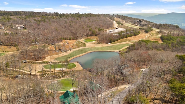 835 Rushing Water Trl, Rising Fawn, GA 30738 - aerial view of property and surrounding area with a golf club and a water and mountain view