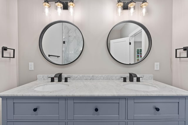 bathroom with vanity