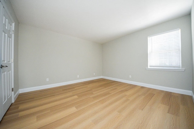 empty room featuring light hardwood / wood-style floors