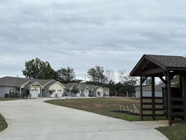 exterior space featuring a yard