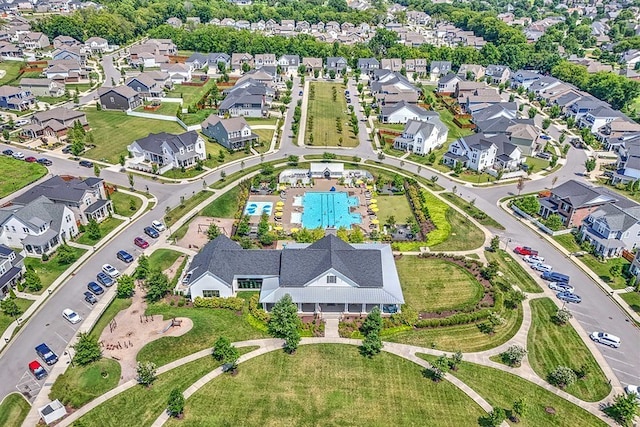 birds eye view of property