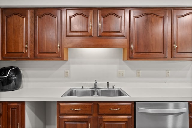 kitchen with dishwasher and sink