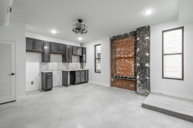 kitchen featuring tasteful backsplash