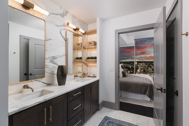 bathroom with vanity