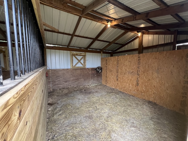 view of horse barn