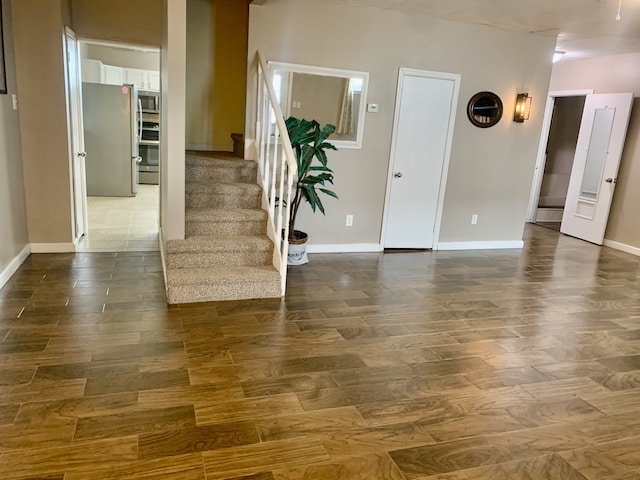 interior space featuring dark hardwood / wood-style floors