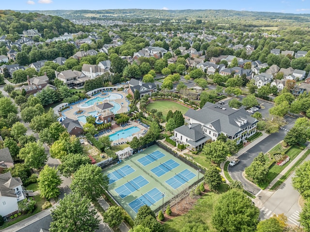 birds eye view of property