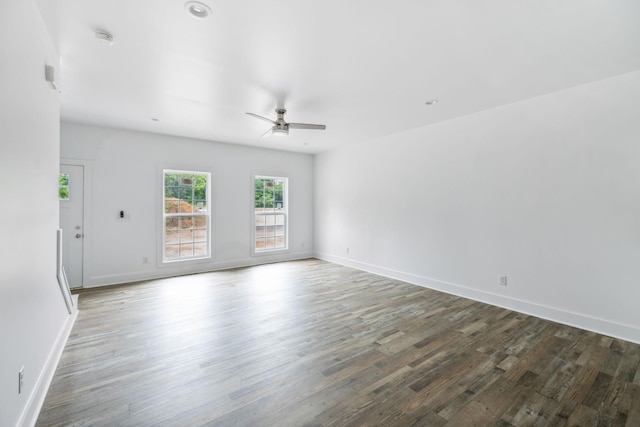 320 Moffat St Unit 103, Monteagle, TN 37356 - unfurnished room featuring wood finished floors, ceiling fan, baseboards, and a smoke detector