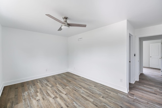 320 Moffat St Unit 105, Monteagle, TN 37356 - spare room featuring ceiling fan, wood finished floors, and baseboards