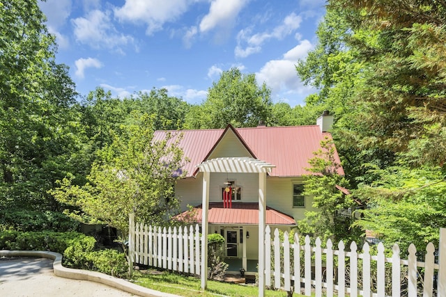 bungalow-style home with covered porch