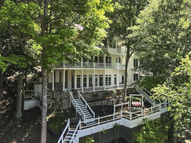 view of back of property