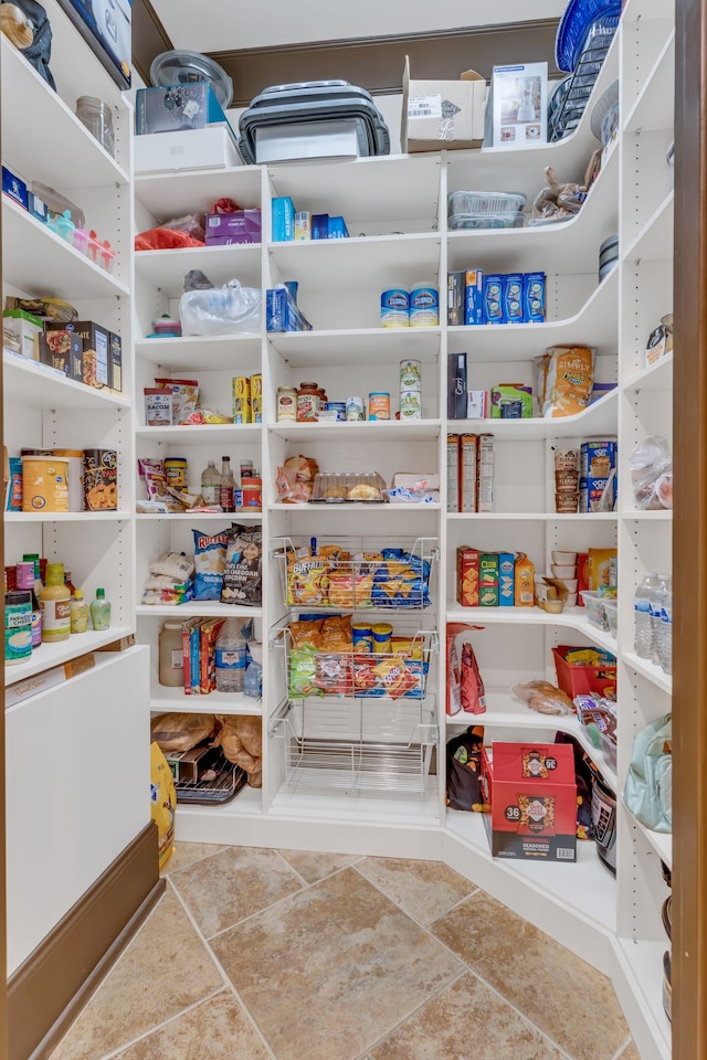 view of pantry