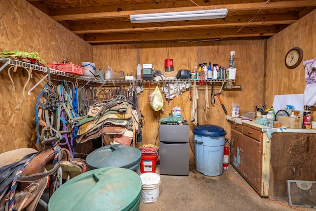 view of storage room