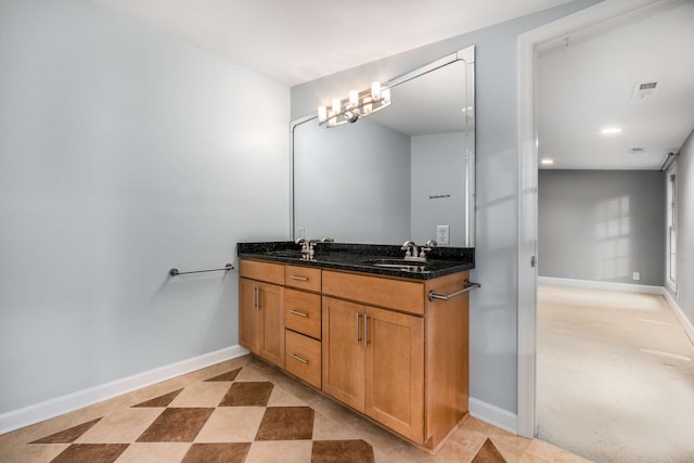 bathroom featuring vanity