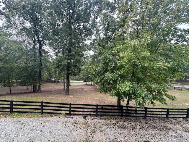 view of yard featuring a rural view